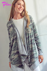 PLUS CAMOUFLAGE CASCADE CARDIGAN