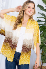 OMBRE TIE DYE KIMONO CARDIGAN