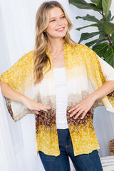 OMBRE TIE DYE KIMONO CARDIGAN