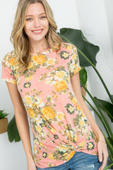 ALLOVER FLORAL CASUAL TUNIC TOP