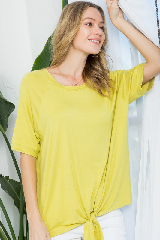 SOLID BOXY CASUAL TOP