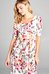 FLORAL BABY DOLL DRESS