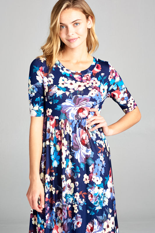 FLORAL BABY DOLL DRESS