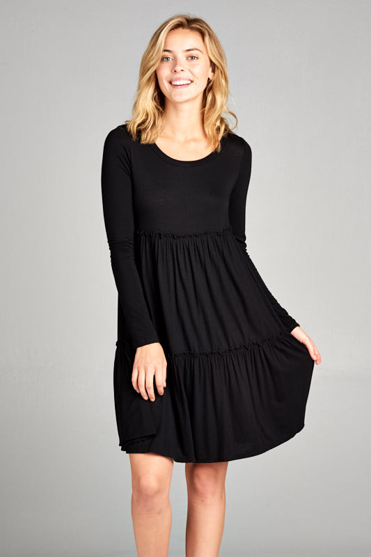 BABY DOLL RUFFLE DRESS