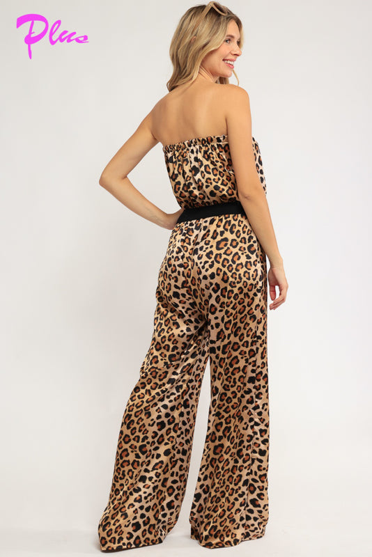 PRINTED PLUS JUMPSUIT