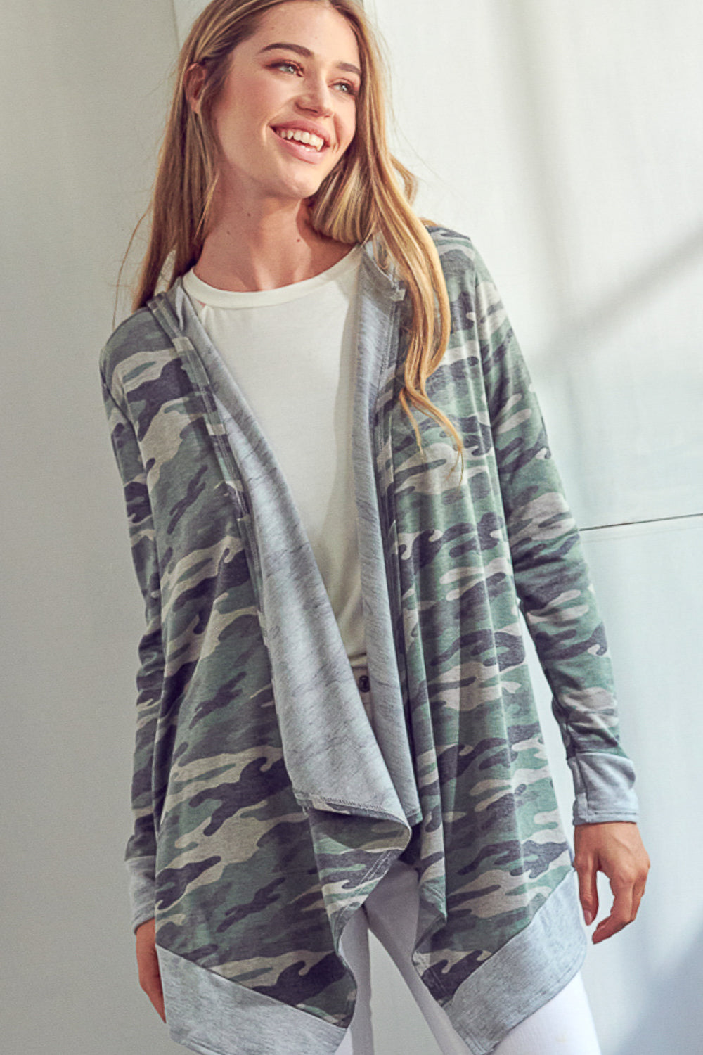 CAMOUFLAGE CASCADE CARDIGAN