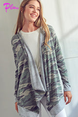 PLUS CAMOUFLAGE CASCADE CARDIGAN