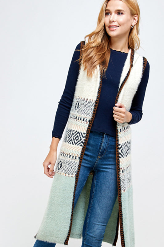 AZTEC CHUNKY CARDIGAN