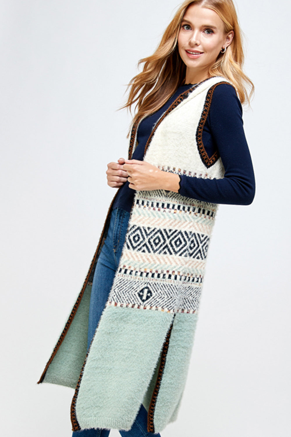 AZTEC CHUNKY CARDIGAN