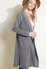 COZY POCKETS LONG CARDIGAN