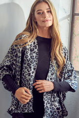 ANIMAL DROPPED KIMONO CARDIGAN