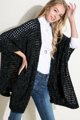 CARDIGAN CAPE PONCHO