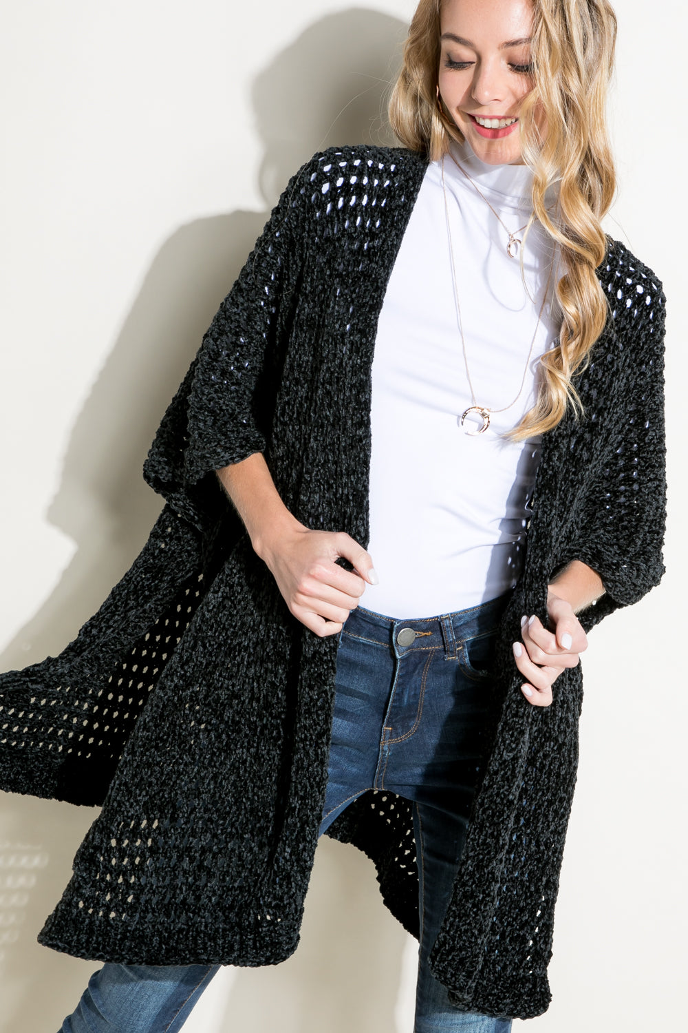 CARDIGAN CAPE PONCHO