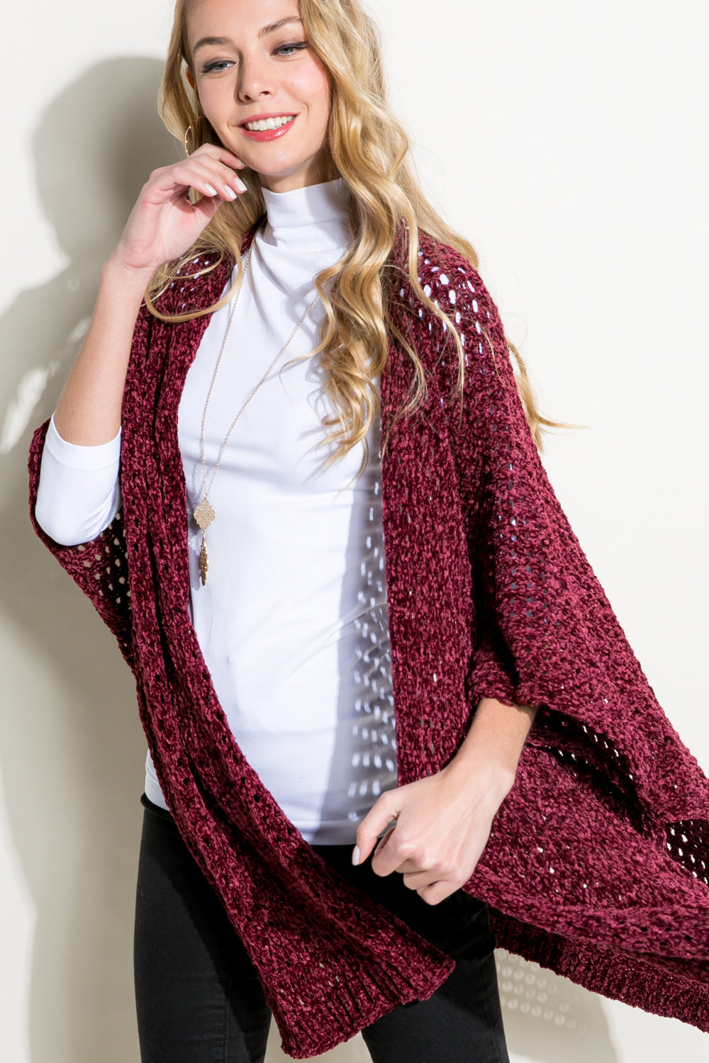 CARDIGAN CAPE PONCHO