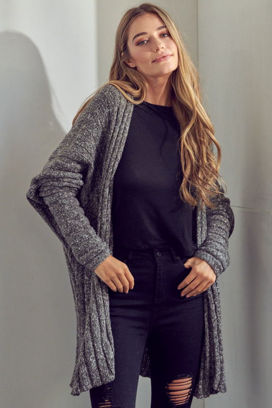 CHUNKY SWEATER KNIT CARDIGAN