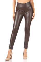 FLEECE LINED SKINNY PU LEGGING