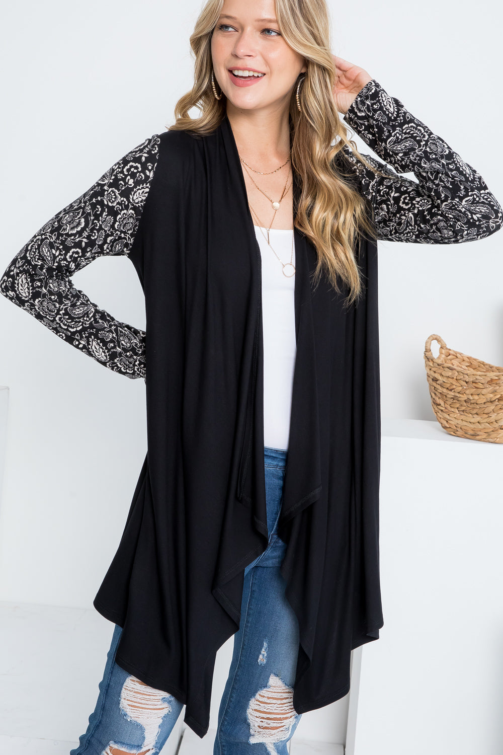 MIX AND MATCH CASCADE CARDIGAN