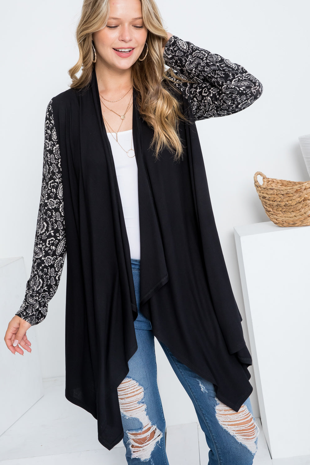 MIX AND MATCH CASCADE CARDIGAN