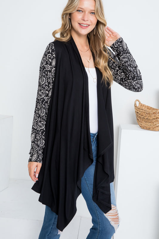 MIX AND MATCH CASCADE CARDIGAN