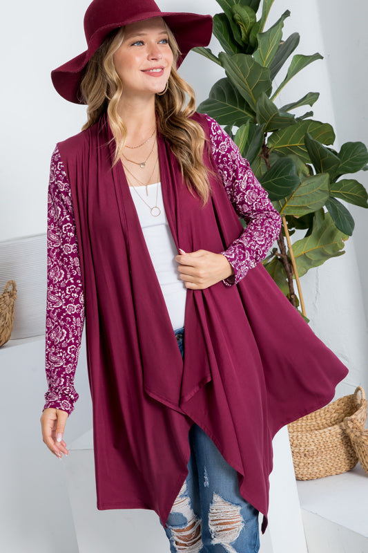 MIX AND MATCH CASCADE CARDIGAN