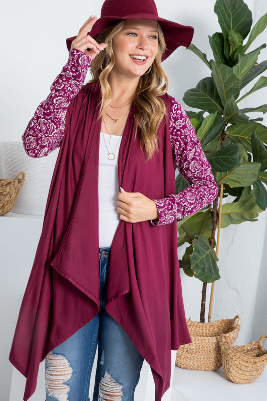 MIX AND MATCH CASCADE CARDIGAN