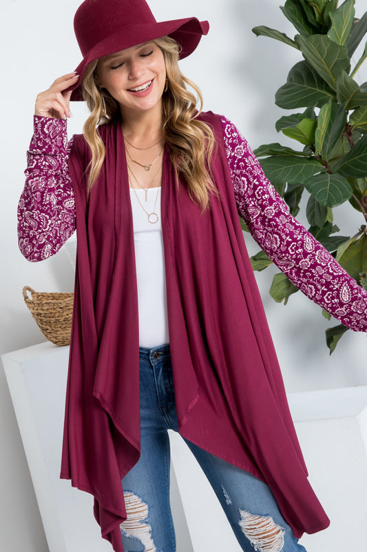 MIX AND MATCH CASCADE CARDIGAN