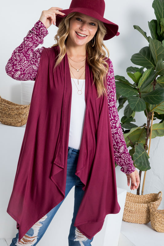 MIX AND MATCH CASCADE CARDIGAN