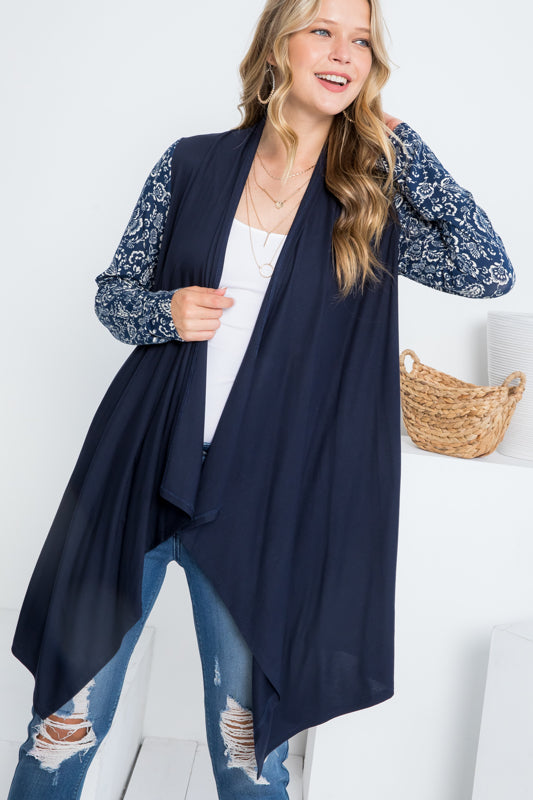 MIX AND MATCH CASCADE CARDIGAN