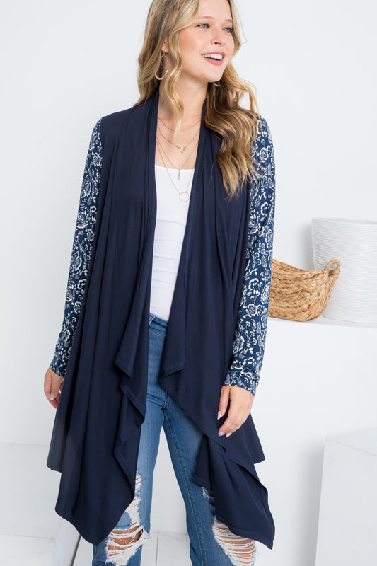 MIX AND MATCH CASCADE CARDIGAN