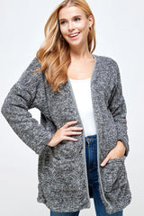 COZY SOFT KNIT CASUAL CARDIGAN