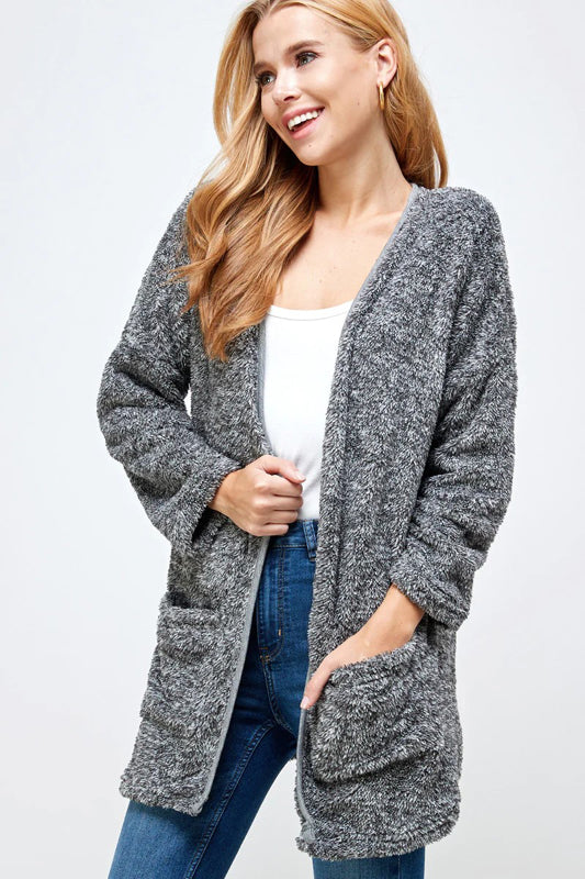 COZY SOFT KNIT CASUAL CARDIGAN