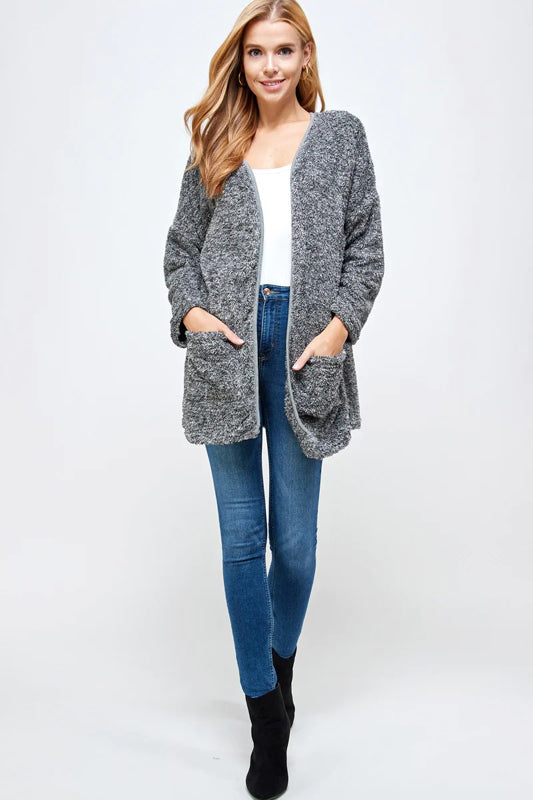 COZY SOFT KNIT CASUAL CARDIGAN