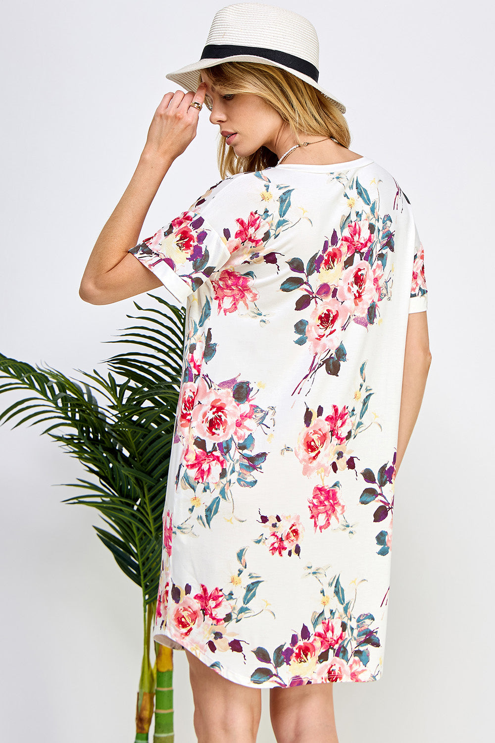 FLORAL PRINT SHIFT DRESS