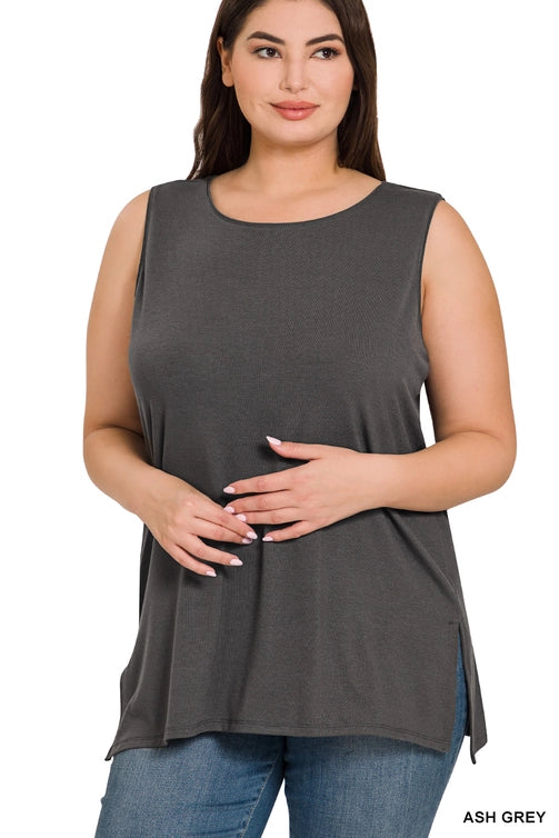 SI-22945 Plus Sleeveless Round Top