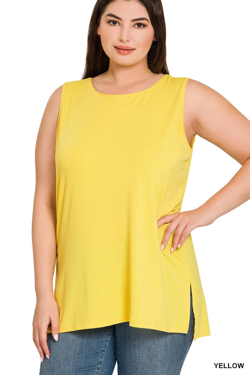 SI-22945 Plus Sleeveless Round Top