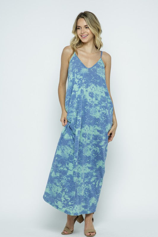 EN-D11373-WOMAN'S SUMMER MAXI DRESS