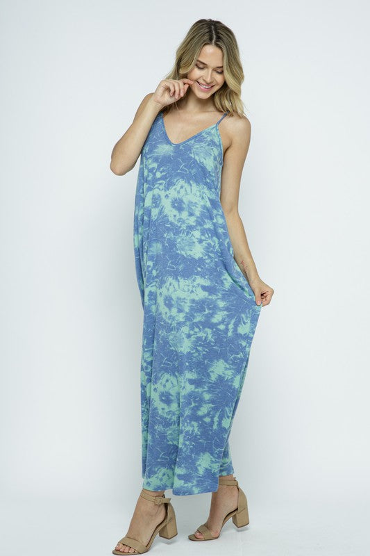 EN-D11373-WOMAN'S SUMMER MAXI DRESS