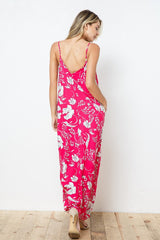 EN-A0213-PRINT MAXI DRESS WITH ADJUSTABLE STRAPS