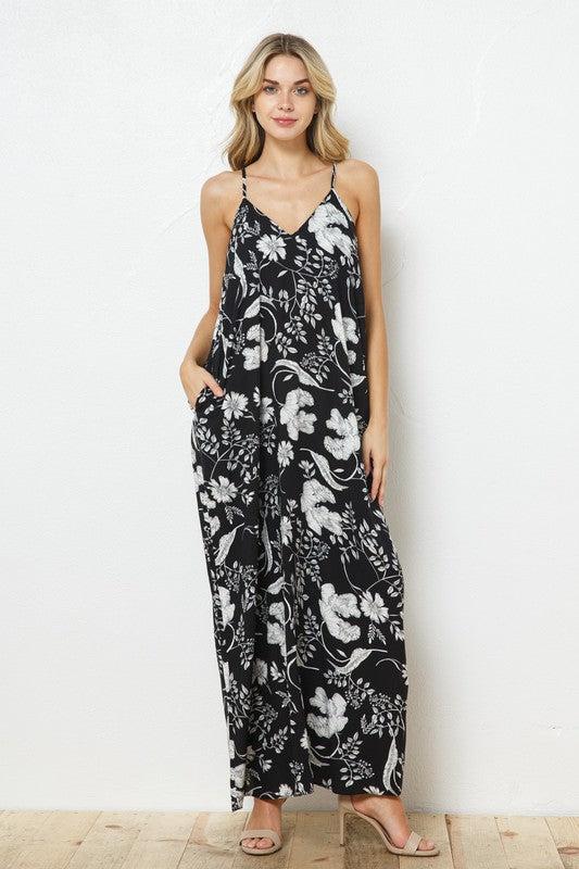 EN-A0213-PRINT MAXI DRESS WITH ADJUSTABLE STRAPS