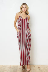 EN-A0340-PRINT MAXI DRESS WITH ADJUSTABLE STRAPS