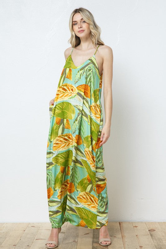 EN-A0134-PRINT MAXI DRESS WITH ADJUSTABLE STRAPS