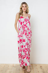 EN-A0212-PRINT MAXI DRESS WITH ADJUSTABLE STRAPS