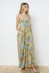 EN-A0406-PRINT MAXI DRESS WITH ADJUSTABLE STRAPS