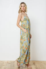 EN-A0406-PRINT MAXI DRESS WITH ADJUSTABLE STRAPS