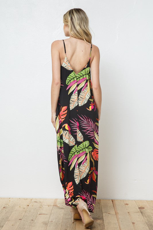 EN-A0504-PRINT MAXI DRESS WITH ADJUSTABLE STRAPS