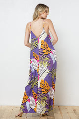 EN-A0435-PRINT MAXI DRESS WITH ADJUSTABLE STRAPS