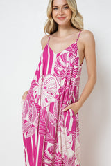 EN-A0342-PRINT MAXI DRESS WITH ADJUSTABLE STRAPS