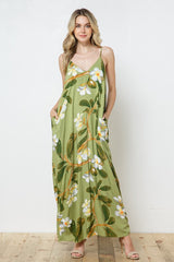 EN-A0446-PRINT MAXI DRESS WITH ADJUSTABLE STRAPS