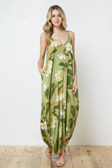 EN-A0446-PRINT MAXI DRESS WITH ADJUSTABLE STRAPS