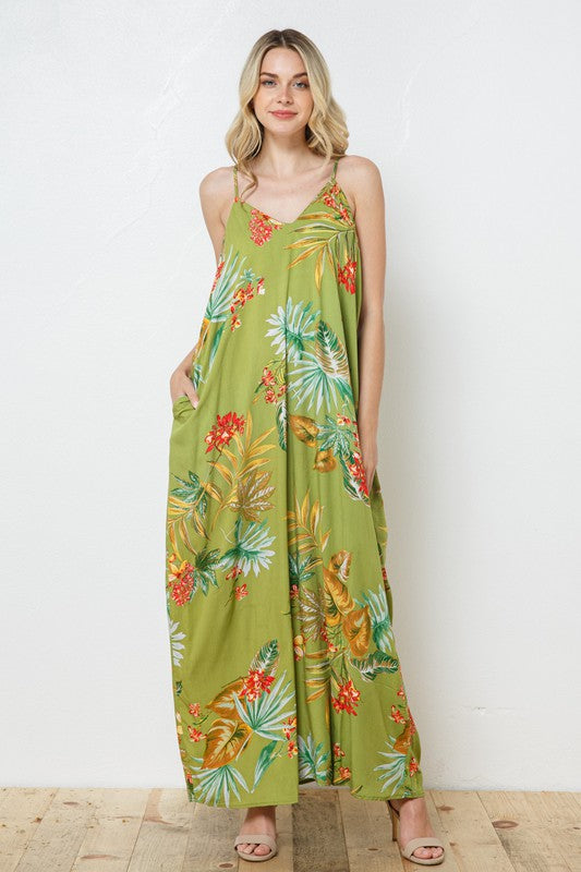 EN-A0295-PRINT MAXI DRESS WITH ADJUSTABLE STRAPS